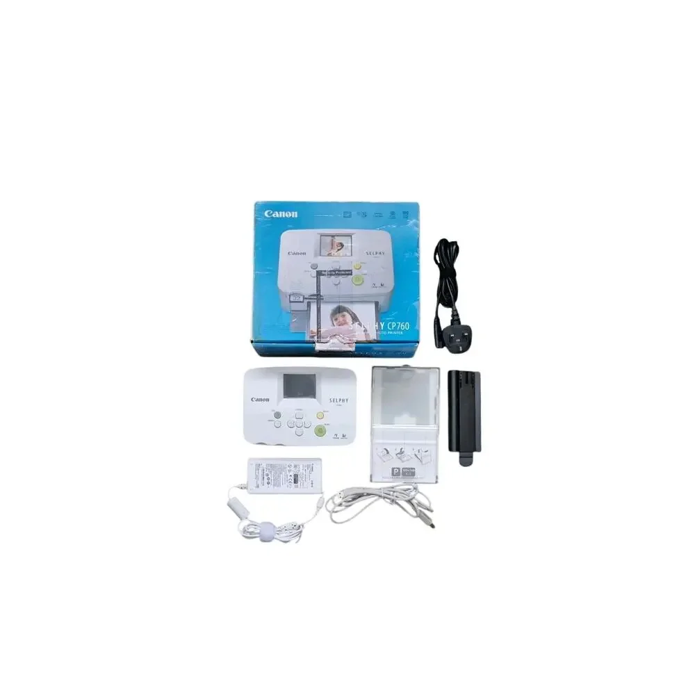CANON SELPHY CP760 COMPACT THERMAL PRINTER SET COMBO